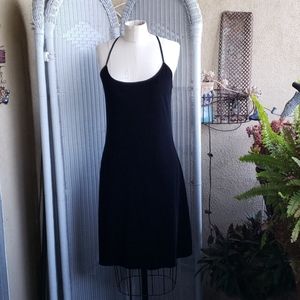 Armani Exchange strappy velvet dress